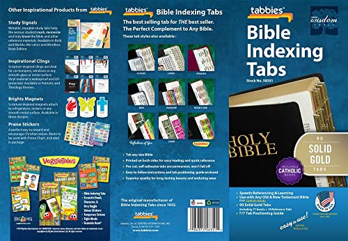 Tabbies Catholic Goldtone-Edged Adhesive